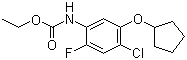 N-[4-Chloro-5-(cyclopentyloxy)-2-fluorophenyl]carbamic acid ethyl ester molecular structure (CAS 141772-35-2)
