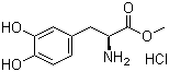 Levodopa methyl ester hydrochloride molecular structure (CAS 1421-65-4)