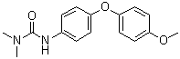 structure of CAS# 14214-32-5, Diphenoxuron;N'-[4-(4-Methoxyphenoxy)phenyl]-N,N-dimethylurea; C 3470; Difenoxuron; Diphenoxuron; Lironion