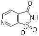 结构式 CAS# 142141-07-9, 异噻唑并[5,4-c]吡啶-3(2H)-酮 1,1-二氧化物