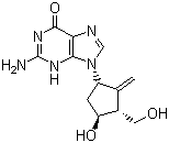 structure of CAS# 142217-69-4, Entecavir;2-Amino-1,9-dihydro-9-[(1S,3R,4S)-4-hydroxy-3-(hydroxymethyl)-2-methylenecyclopentyl]-6H-purin-6-one