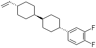 结构式 CAS# 142400-92-8, 反,反-4-(3,4-二氟苯基)-4'-乙烯基联二环己烷
