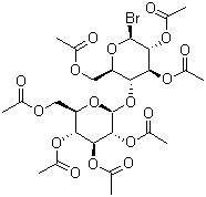 结构式 CAS# 14257-35-3, alpha-乙酰溴代-D-麦芽糖