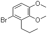 structure of CAS# 142601-49-8, 3,4-Dimethoxy-2-propyl-1-bromobenzene;1-Bromo-3,4-dimethoxy-2-propylbenzene; 1-(6-Bromo-2,3-dimethoxyphenyl)propane