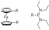 1,1'-Bis[bis(diethylamino)phosphino]ferrocene molecular structure (CAS 142691-71-2)