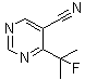 结构式 CAS# 1427195-26-3, 4-(1-氟-1-甲基乙基)-5-嘧啶甲腈