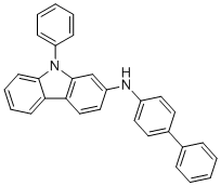 structure of CAS# 1427316-58-2, N-([1,1'-Biphenyl]-4-yl)-9-phenyl-9H-carbazol-2-amine;9-phenyl-N-(4-phenylphenyl)carbazol-2-amine