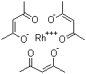 structure of CAS# 14284-92-5, Rhodium(III) 2,4-pentanedionate;Rhodium (III) acetylacetonate; Tris(2,4-pentanedionato-O,O')-rhodium