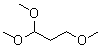 structure of CAS# 14315-97-0, 1,1,3-Trimethoxypropane;3-Methoxypropionaldehyde dimethyl acetal; NSC 280806