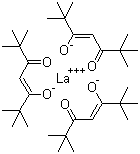 结构式 CAS# 14319-13-2, 三(2,2,6,6-四甲基-3,5-庚二酮酸)镧