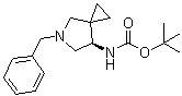 structure of CAS# 1432056-70-6, N-[(7R)-5-(Phenylmethyl)-5-azaspiro[2.4]hept-7-yl]carbamic acid 1,1-dimethylethyl ester