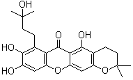 7-O-Demethyl-3-isomangostin hydrate molecular structure (CAS 1432058-63-3)