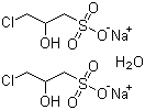 Sodium 3-chloro-2-hydroxypropanesulphonate hemihydrate molecular structure (CAS 143218-48-8)