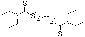 structure of CAS# 14324-55-1, Ethyl ziram ;Zinc bis(diethyldithiocarbamate); Ethyl zimate