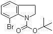 N-Boc-7-bromoindoline molecular structure (CAS 143262-17-3)