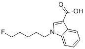 structure of CAS# 1432794-98-3, 1-(5-Fluoropentyl)-1H-indole-3-carboxylic acid
