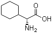 structure of CAS# 14328-52-0, D-alpha-Cyclohexylglycine;(R)-(+)-alpha-Aminocyclohexylacetic acid