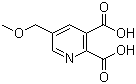 structure of CAS# 143382-03-0, 5-Methoxymethyl-2,3-pyridinedicarboxylic acid ;5-(Methoxymethyl)-2,3-pyridinedicarboxylic acid