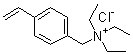 结构式 CAS# 14350-43-7, 三乙基(4-乙烯基苄基)氯化铵