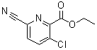 结构式 CAS# 1436504-94-7, 3-氯-6-氰基皮考林酸乙酯
