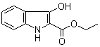 结构式 CAS# 14370-74-2, 3-羟基吲哚-2-甲酸乙酯