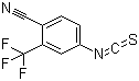 structure of CAS# 143782-23-4, 4-Isothiocyanato-2-(trifluoromethyl)benzonitrile;4-Cyano-3-trifluoromethylphenylisothiocyanate; 4-Isothiocyanato-2-trifluoromethylbenzonitrile