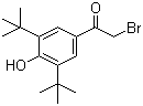 2-Bromo-1-(3,5-di-tert-butyl-4-hydroxyphenyl)ethanone molecular structure (CAS 14386-64-2)