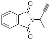 structure of CAS# 14396-89-5, N-(1-Methyl-2-propynyl)phthalimide;2-(1-Methylprop-2-ynyl)-1H-isoindole-1,3(2H)-dione; 2-(1-Methylprop-2-ynyl)isoindole-1,3-dione