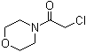 structure of CAS# 1440-61-5, 4-(2-Chloroacetyl)morpholine;4-(Chloroacetyl)morpholine; 4-Morpholinylcarbonylmethyl chloride; Chloroacetic acid morpholide; Chloroacetic acid morpholine amide; N-(Chloroacetyl)morpholine; NSC 54542