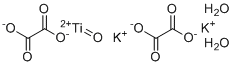 Potassium titanium oxide oxalate dihydrate molecular structure (CAS 14402-67-6)