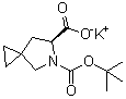 (6S)-5-Azaspiro[2.4]heptane-5,6-dicarboxylic acid 5-(1,1-dimethylethyl) ester potassium salt (1:1) molecular structure (CAS 1441673-92-2)
