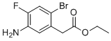 structure of CAS# 1442471-26-2, Ethyl 2-(5-amino-2-bromo-4-fluorophenyl)acetate;ethyl 2-(5-amino-2-bromo-4-fluorophenyl)acetate