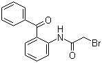结构式 CAS# 14439-71-5, N-(2-苯甲酰苯基)-2-溴乙酰胺; 2-[(2-溴乙酰基)氨基]二苯甲酮