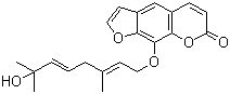 8-(7-Hydroxy-3,7-dimethyl-2,5-octadienyloxy)psoralen molecular structure (CAS 144398-34-5)