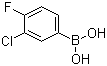 structure of CAS# 144432-85-9, 3-Chloro-4-fluorophenylboronic acid;3-Chloro-4-fluorobenzeneboronic acid