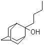 结构式 CAS# 14451-86-6, 2-丁基-2-金刚烷醇