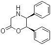 结构式 CAS# 144538-22-7, (5S,6R)-5,6-二苯基吗啉-2-酮