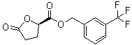 (2R)-Tetrahydro-5-oxo-2-furancarboxylic acid [3-(trifluoromethyl)phenyl]methyl ester molecular structure (CAS 1445700-01-5)