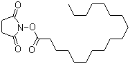 Stearic acid-N-hydroxysuccinimide ester molecular structure (CAS 14464-32-5)