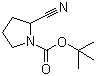 结构式 CAS# 144688-70-0, 1-N-Boc-2-吡咯烷甲腈; 2-氰基吡咯烷-1-甲酸叔丁酯