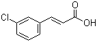 结构式 CAS# 14473-90-6, 3-氯肉桂酸; 间氯肉桂酸