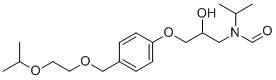 structure of CAS# 1447715-45-8, Bisoprolol N-Aldehyde;N-[2-hydroxy-3-[4-(2-propan-2-yloxyethoxymethyl)phenoxy]propyl]-N-propan-2-ylformamide