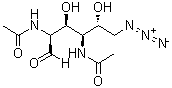 2,4-Bis(acetylamino)-6-azido-2,4,6-trideoxy-D-mannose molecular structure (CAS 1447950-85-7)