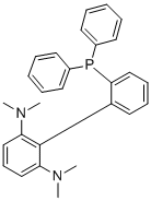 structure of CAS# 1447963-71-4, 2-Diphenylphosphino-2',6'-bis(dimethylamino)-1,1'-biphenyl;2-(2-diphenylphosphanylphenyl)-1-N,1-N,3-N,3-N-tetramethylbenzene-1,3-diamine