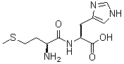 structure of CAS# 14486-12-5, L-Methionyl-L-histidine;Methionylhistidine; Wheylin 1
