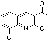 structure of CAS# 144918-96-7, 2,8-Dichloroquinoline-3-carboxaldehyde