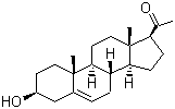 structure of CAS# 145-13-1, Pregnenolone;5-Pregnenolone; Pregnenolone; Pregnolon; Prenolon; 3b-Hydroxy-5-pregnen-20-one