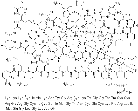 结构式 CAS# 145017-83-0, omega-美洲蜘蛛毒素 IVA; omega-漏斗网蛛毒素 IVA