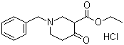 结构式 CAS# 1454-53-1, 1-苄基-3-乙氧羰基-4-哌啶酮盐酸盐