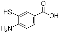 结构式 CAS# 14543-45-4, 4-氨基-3-巯基苯甲酸